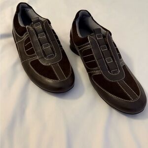 Bandolino Espresso Loafers with Contrast Stitching